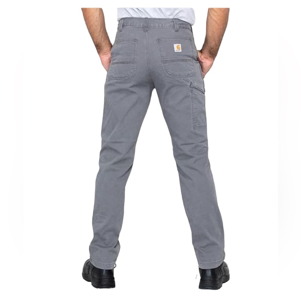 CARHARTT 34x32 RUGGED FLEX RELAXED FIT GREY JEANS.